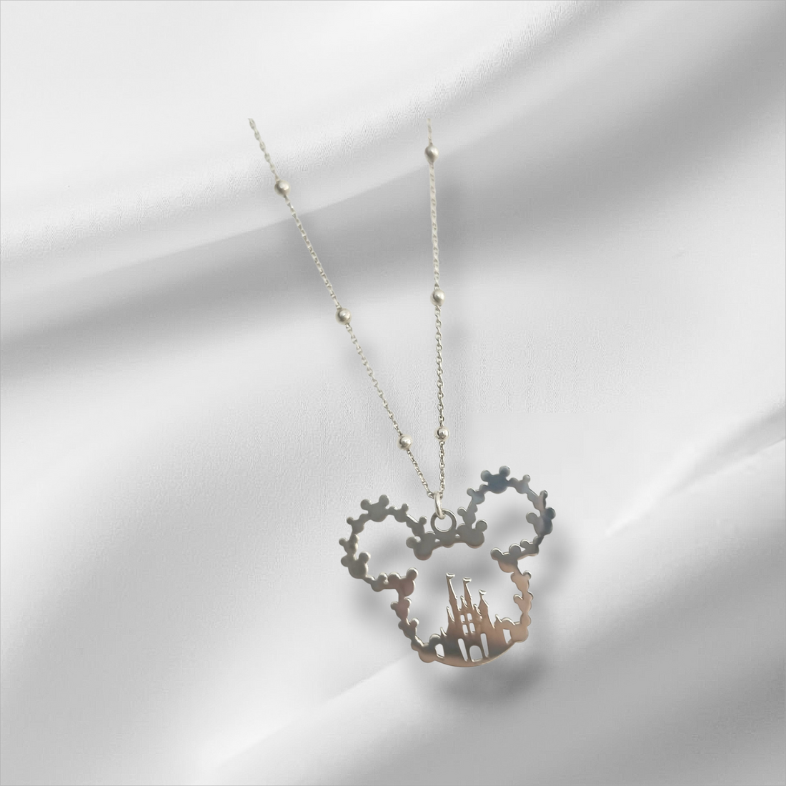 Collana Testa Topolino con Castello