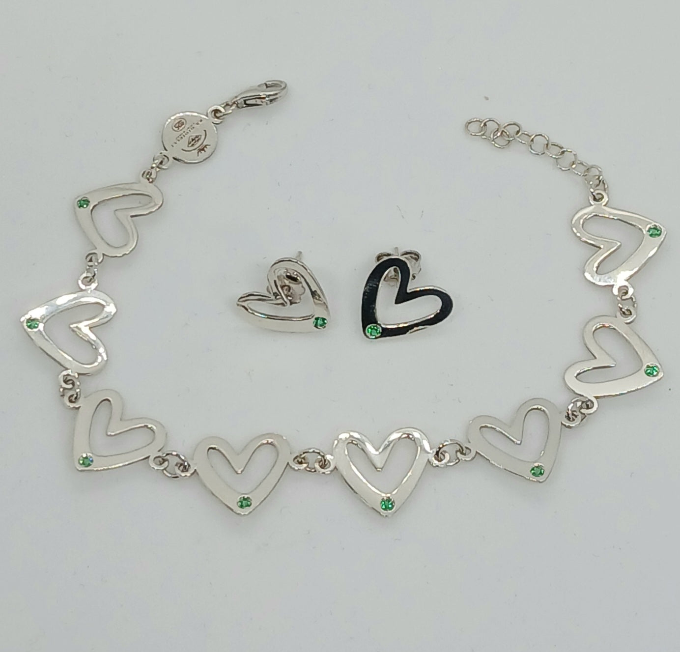 Bracciale LOVE Pietre Verdi