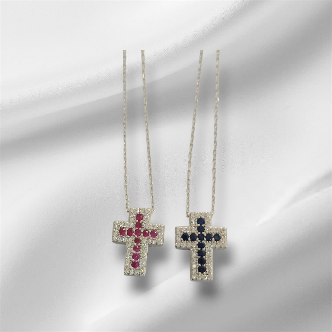 Collana Croce Centrale Colorato