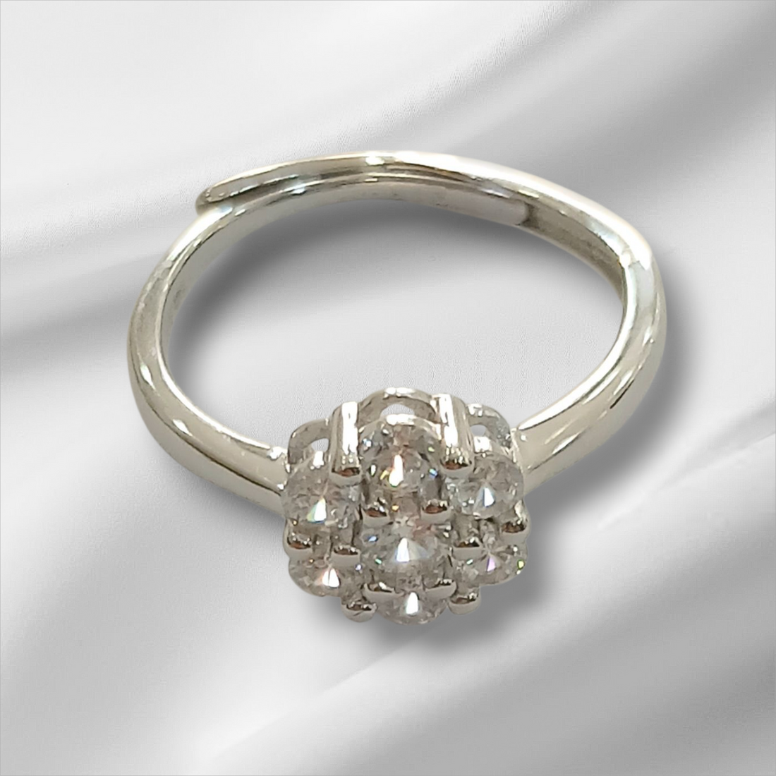 Anello Solitario Fiore