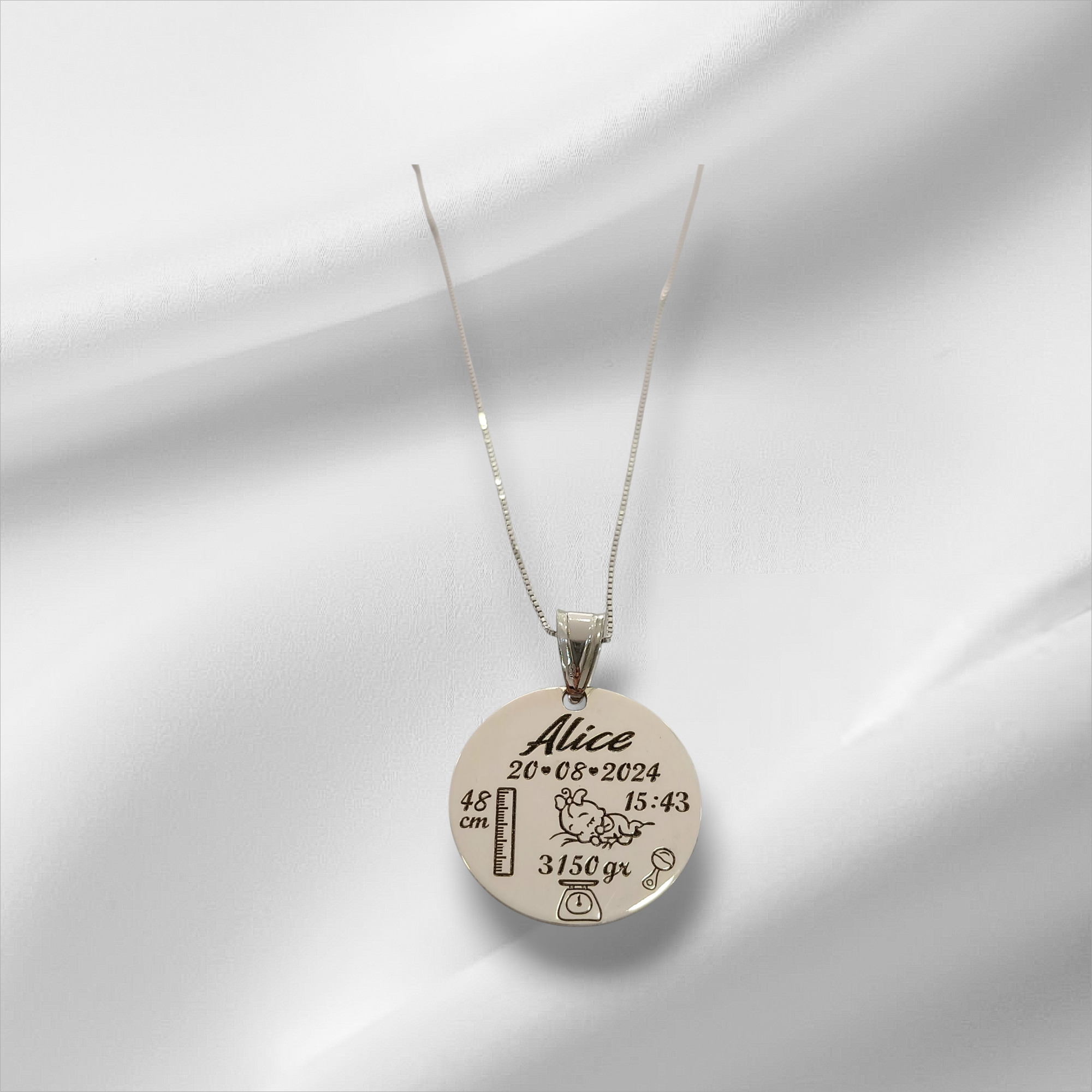 Collana Ciondolo Tondo Natività