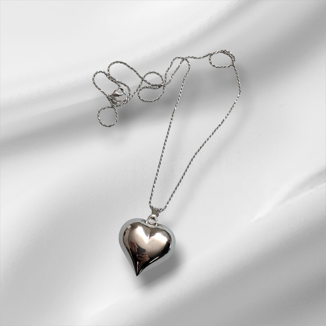 Collana Cuore Medio Bombato