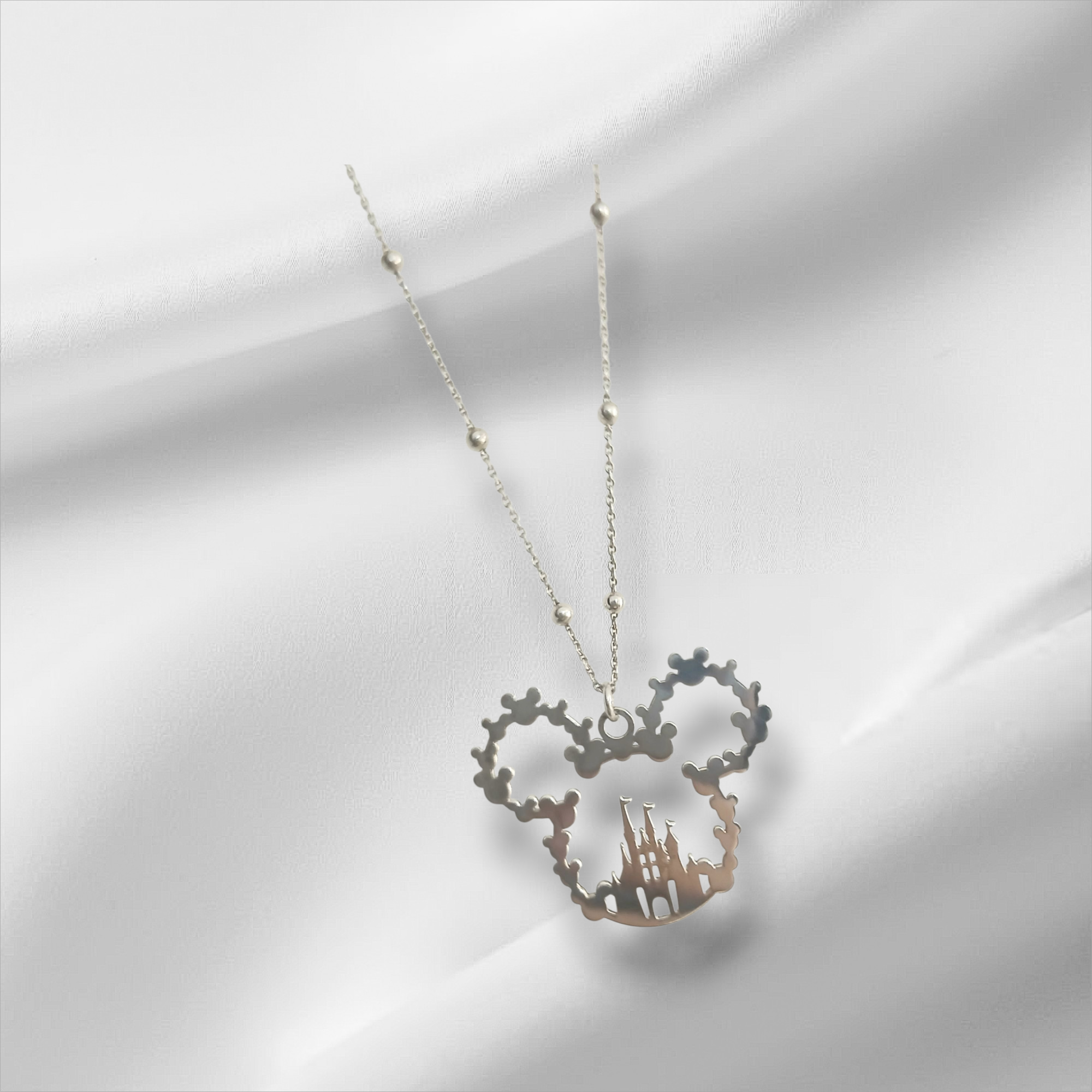Collana Testa Topolino con Castello