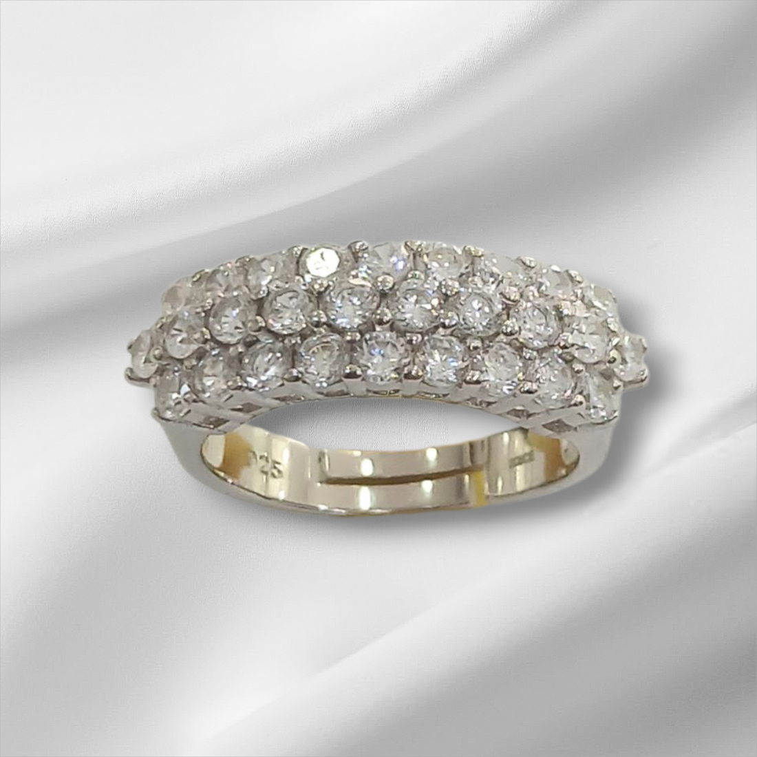 Anello 3 Binari Zirconato