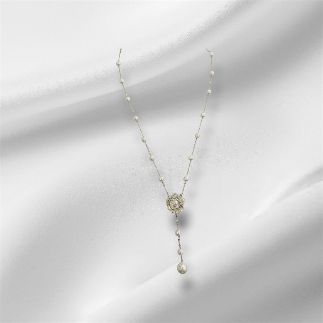 Collana Con Perle è Rosa Centrale