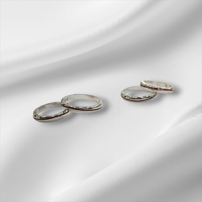 Coppia Di Fedine Filo Rosso