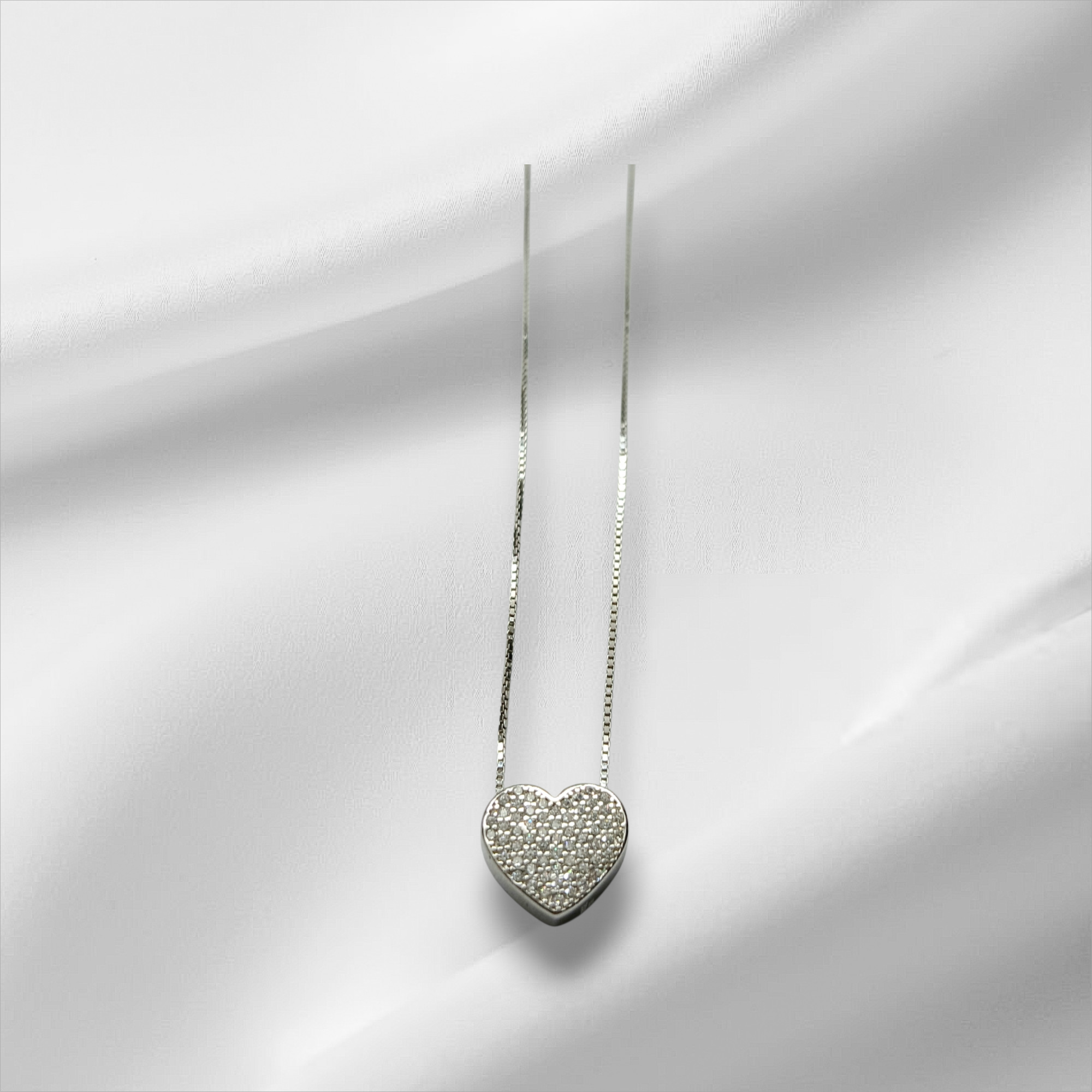 Collana Cuore Pavè Mod Piccolo