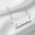 Collana argentata con pendente personalizzato con il nome Marianna.